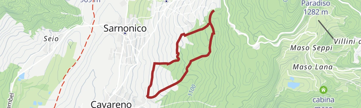 Route map: Sissipromenade walk